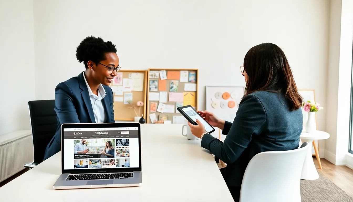 event planner working with resources on budget-friendly event setup.