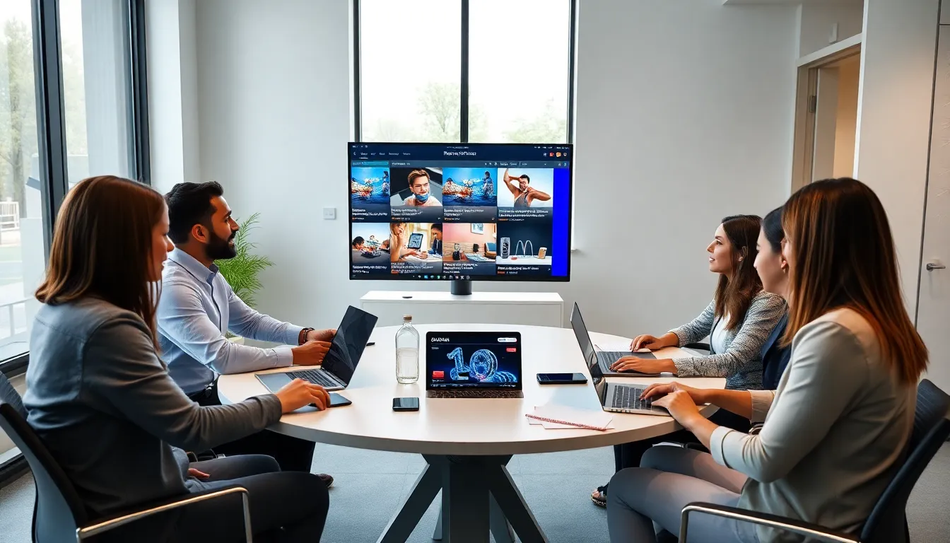 diverse team collaborating on content for Redwebzine.org.