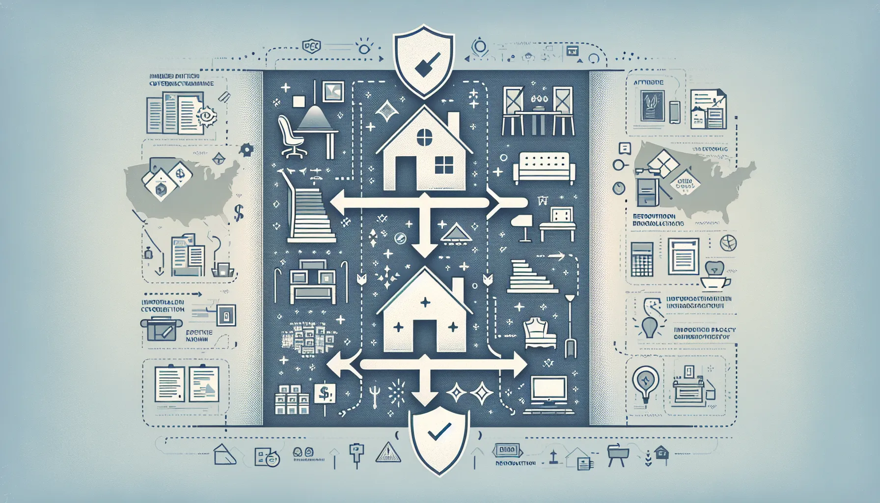 Flowchart showing home insurance changes after home remodeling.