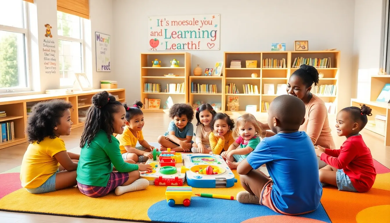 Children engaged in learning activities at Eastpointe Early Learning Center.