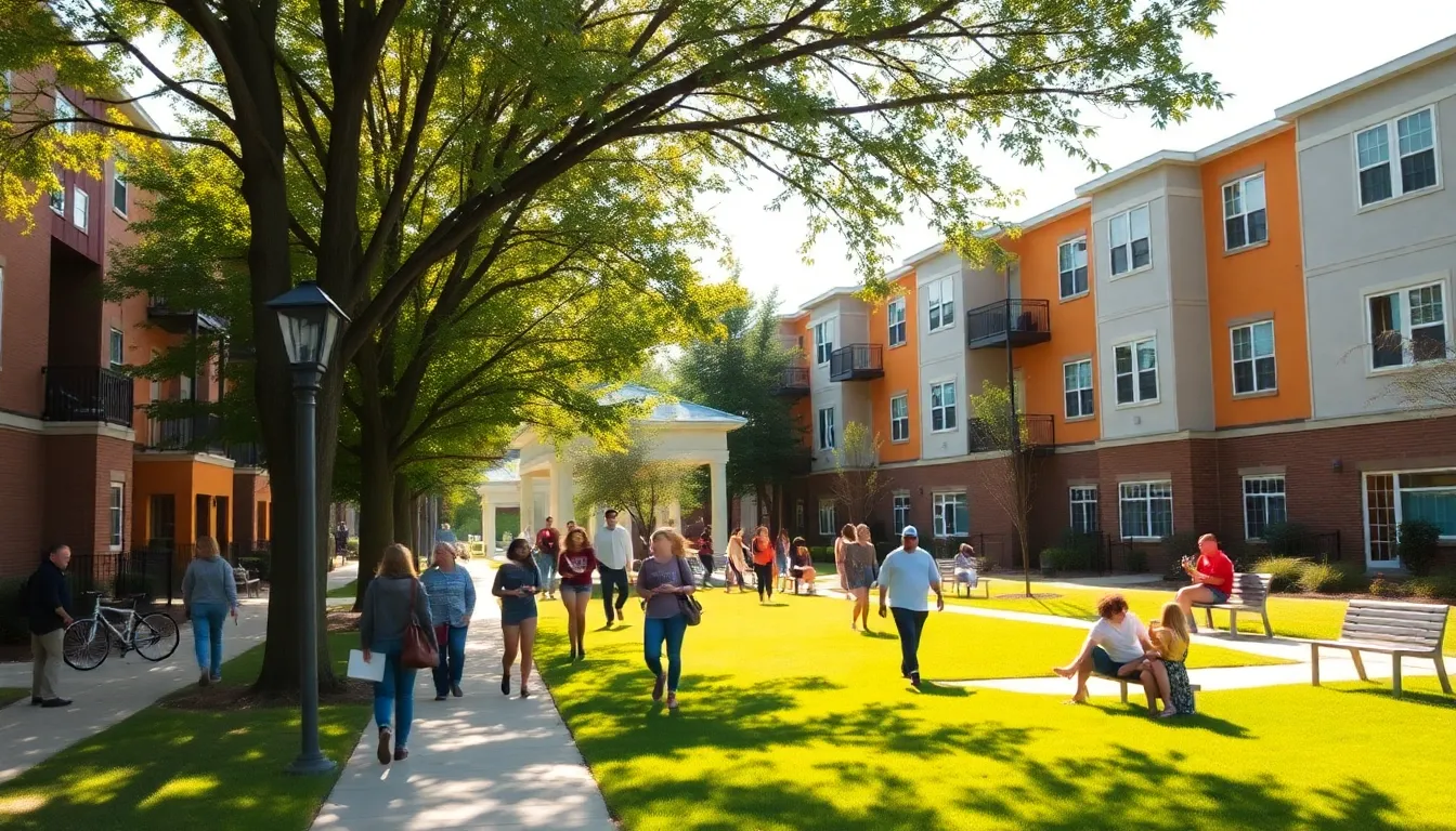 diverse students near Jackson State University housing options.