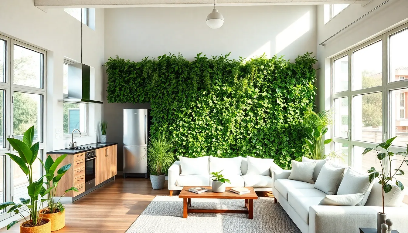 modern apartment interior promoting sustainable living.