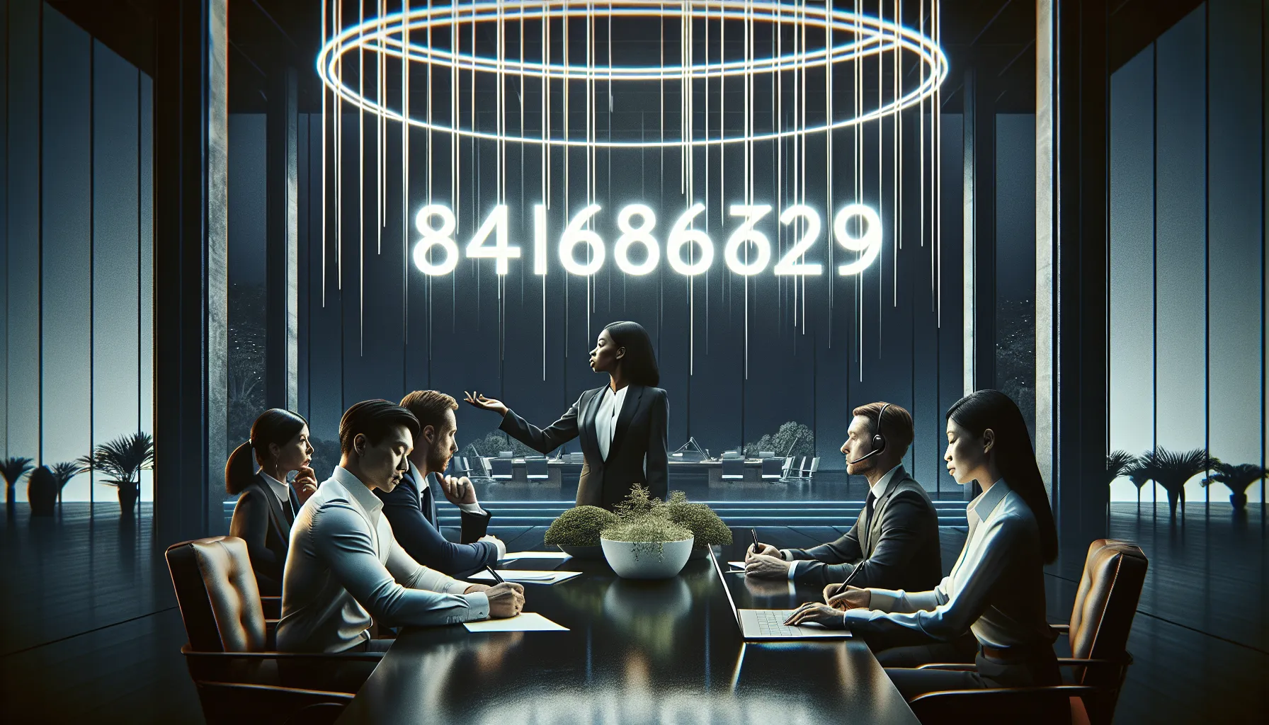 diverse professionals discussing toll-free number benefits in a modern office.