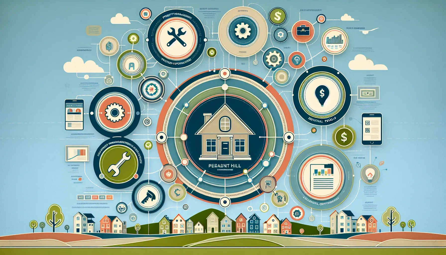 infographic showing key owner help resources for property management