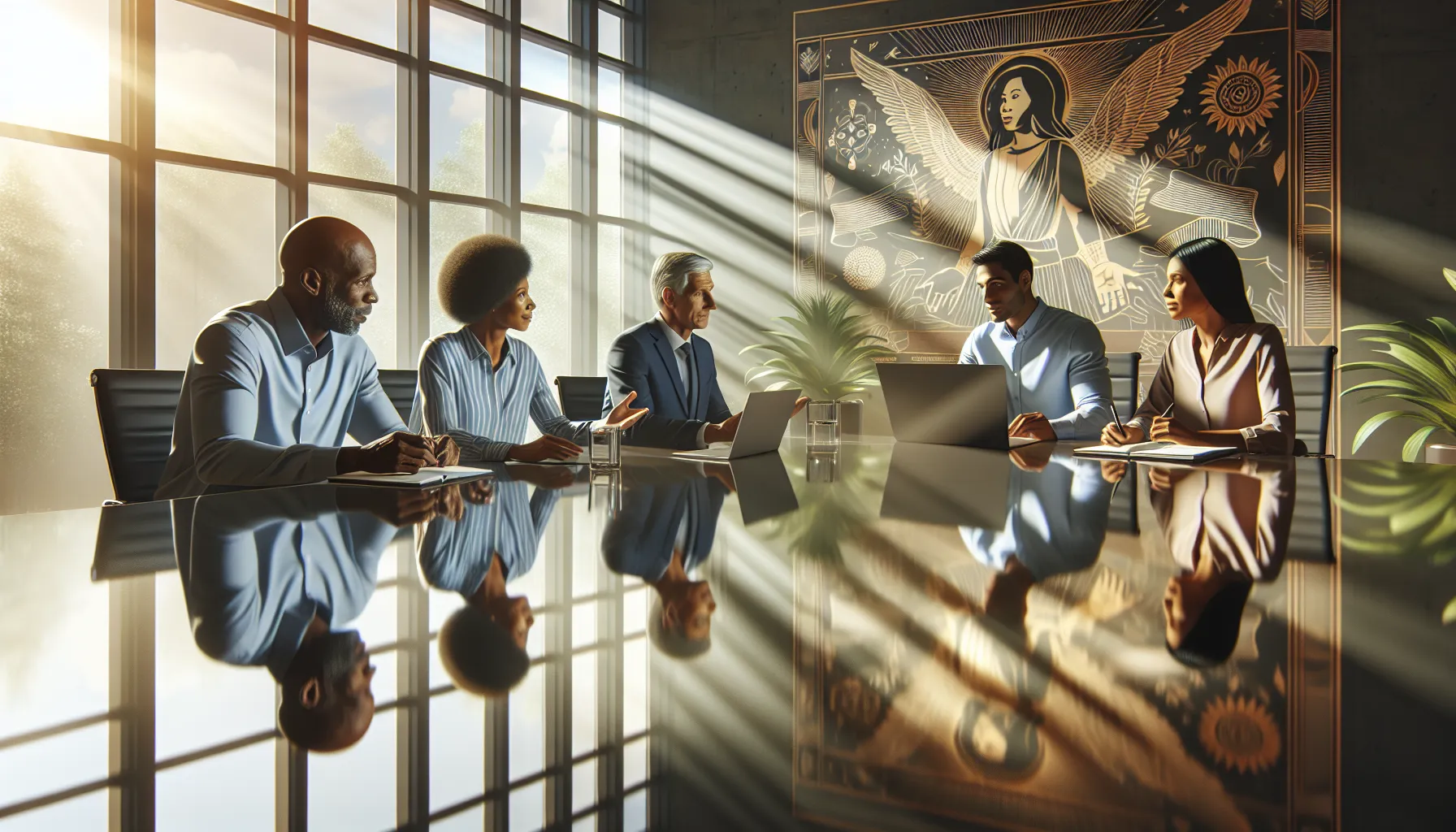 diverse group discussing the legacy of Victor Campbell Allsop.