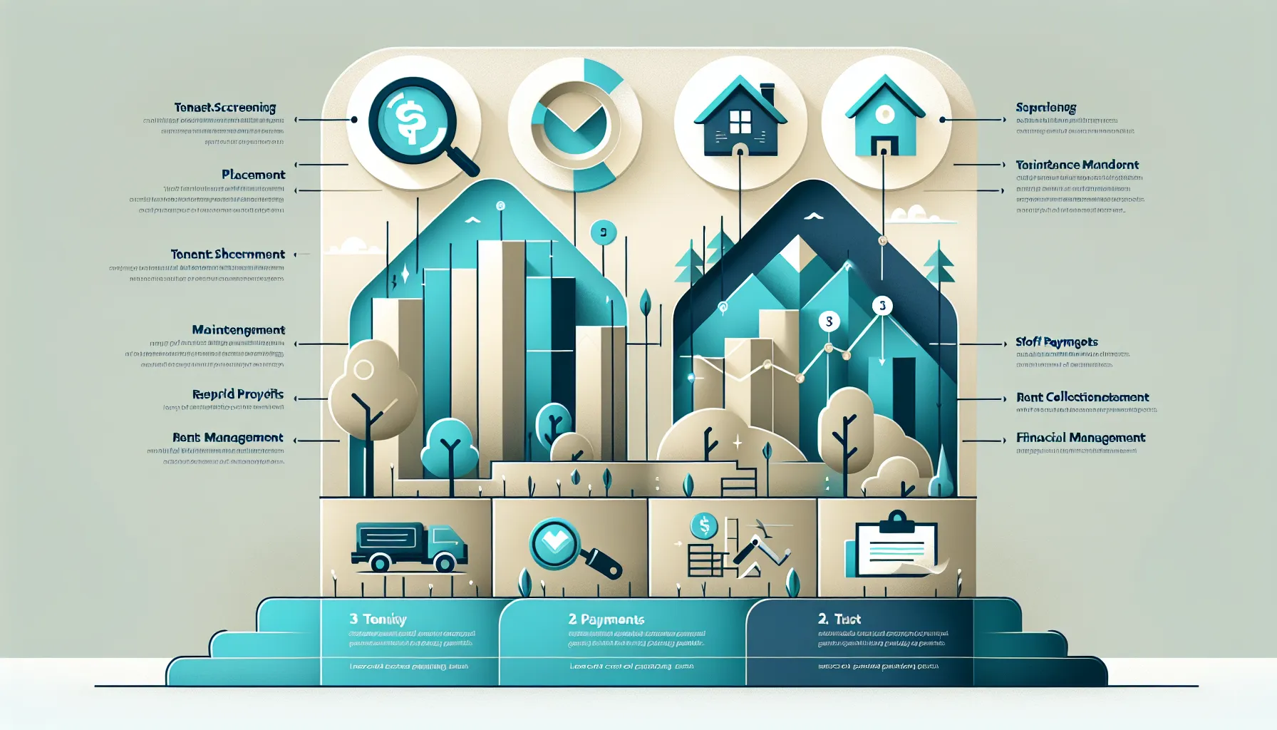infographic showing key services of Danville property managers