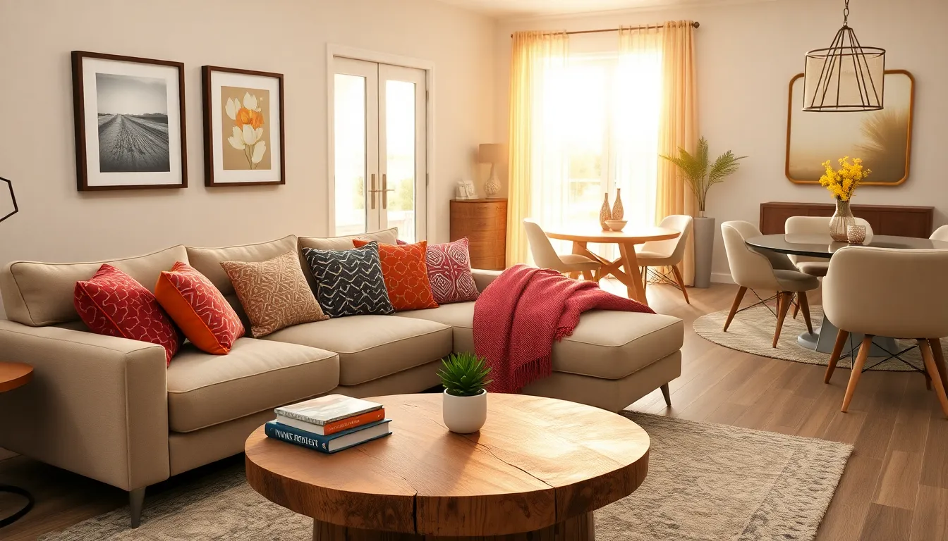 a cozy living room featuring stylish furniture from Homeroocketrealty.