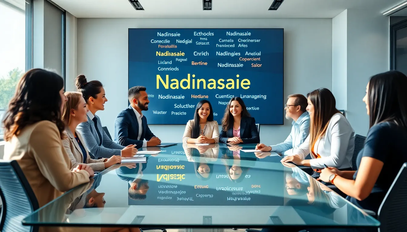 professionals discussing cultural identity in a modern conference room.