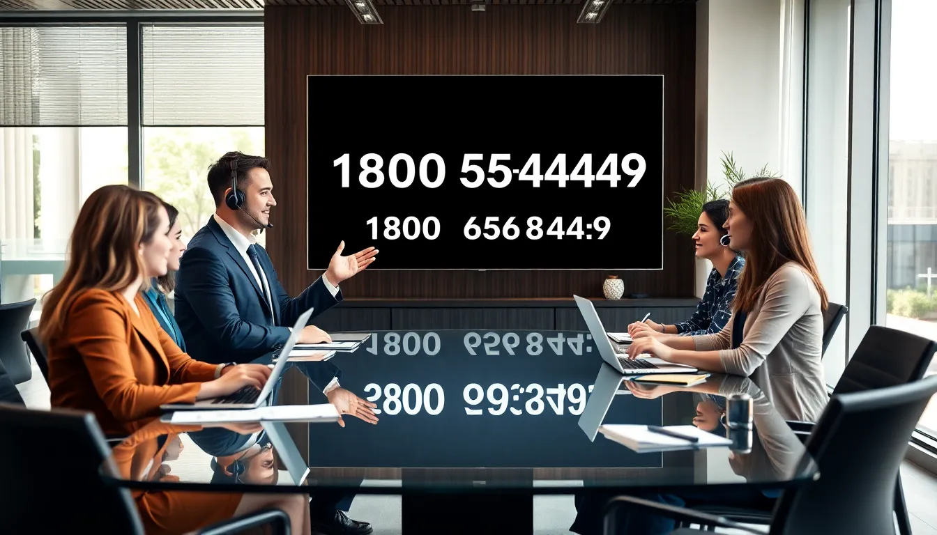 team discussing customer outreach strategies in a modern office.