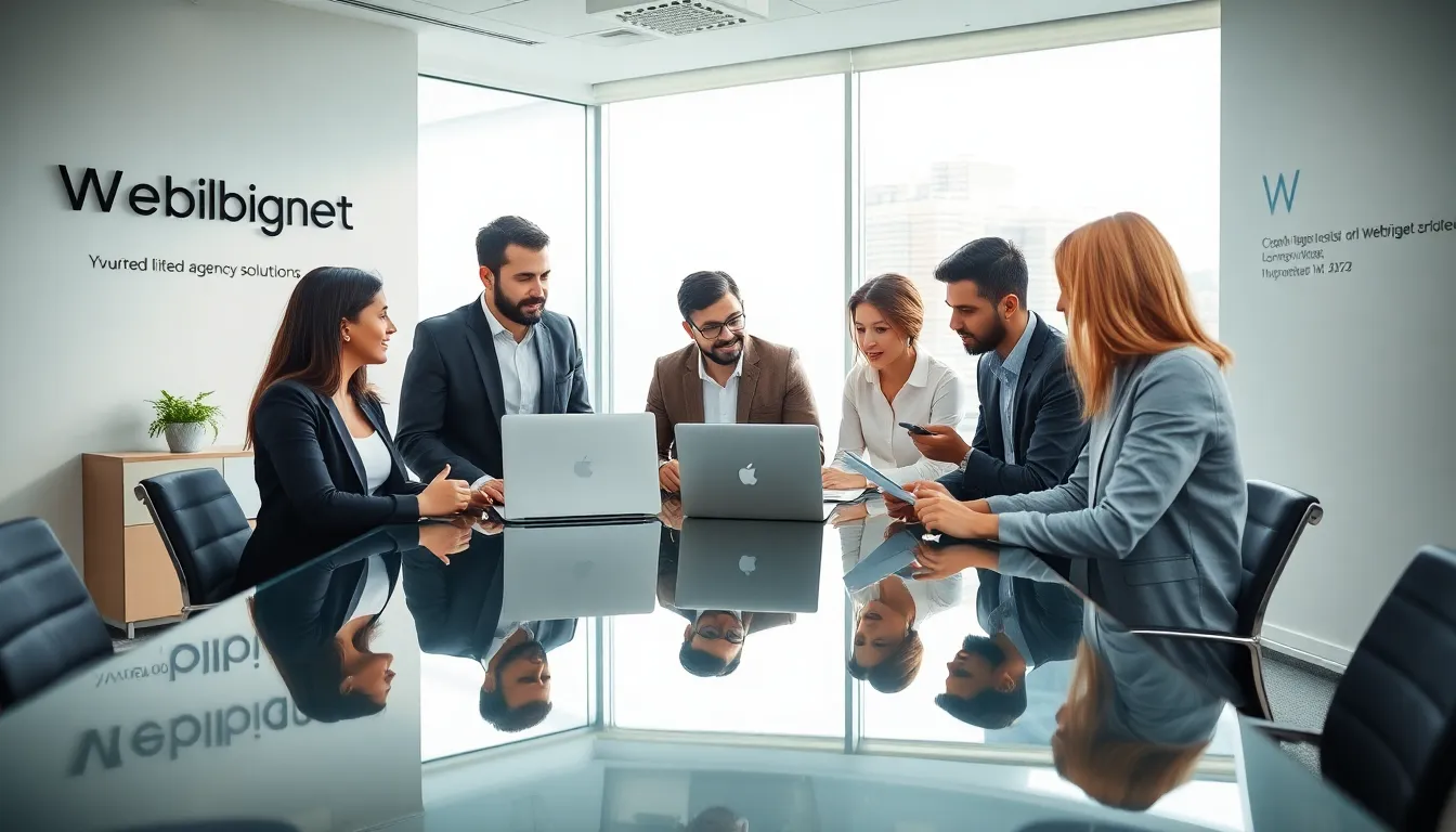 diverse professionals collaborating in a modern office setting.