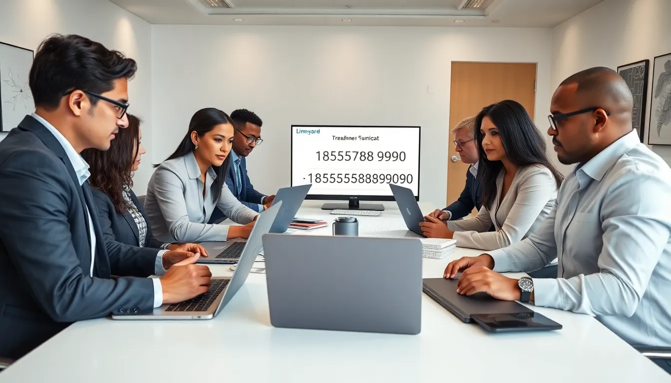 diverse team discussing telecommunications number formats.