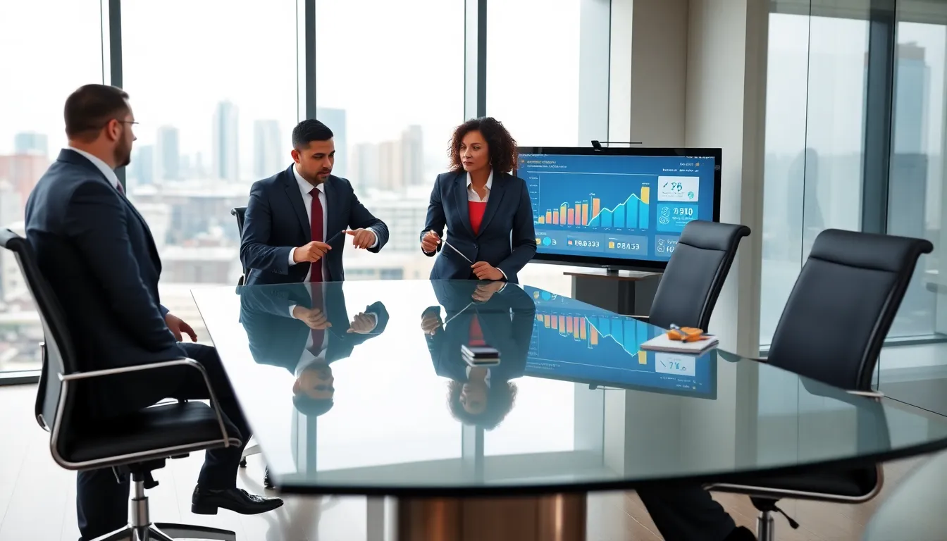 diverse team in a conference room discussing Zero Based Budgeting challenges.