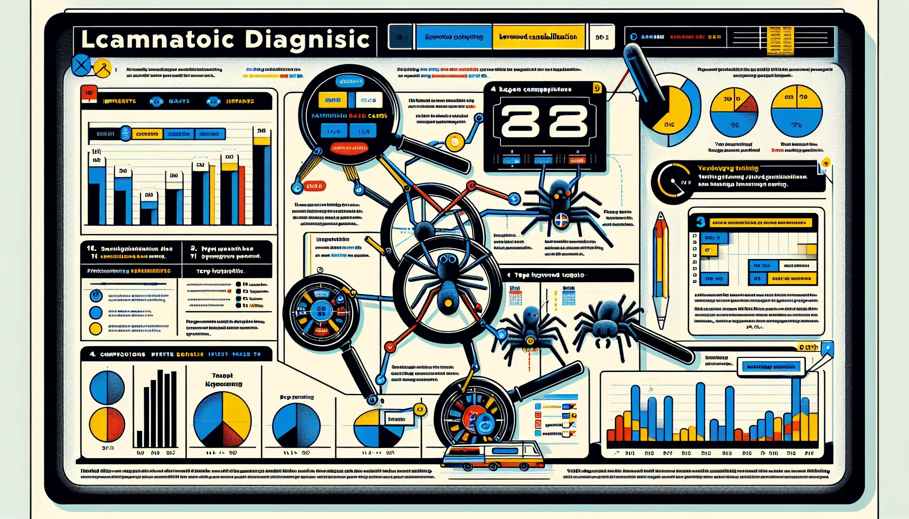 UK-focused infographic showing diagnostic checks and signals for keyword cannibalization.