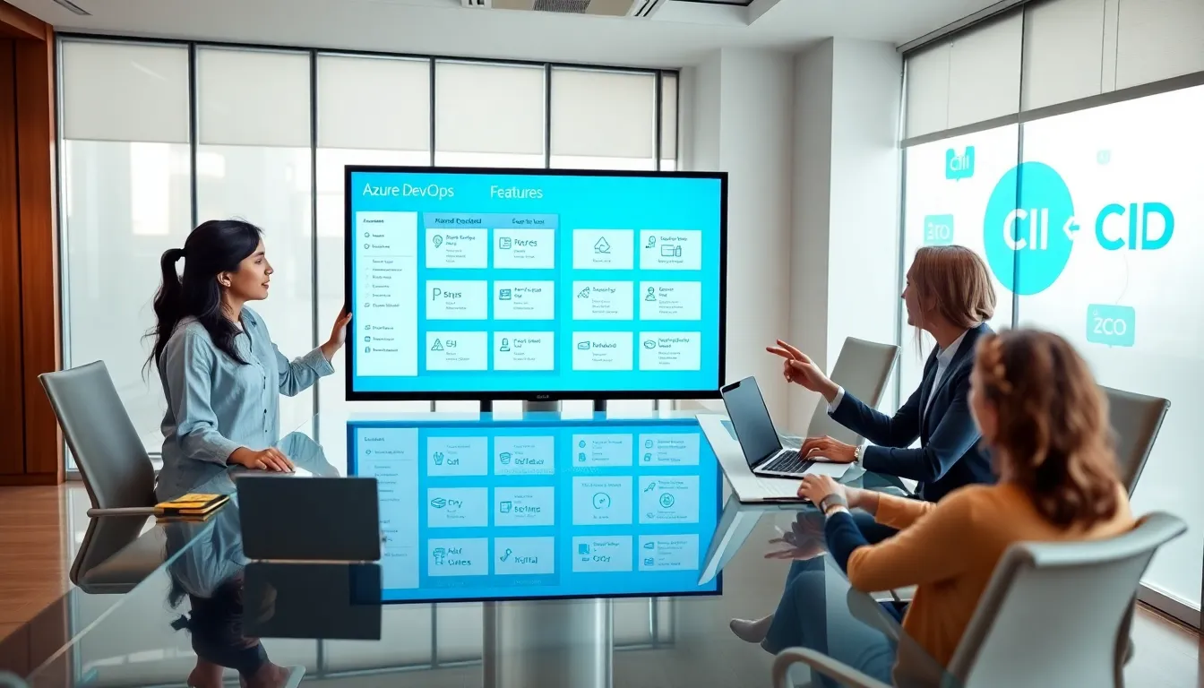 diverse professionals collaborating in a modern office environment.