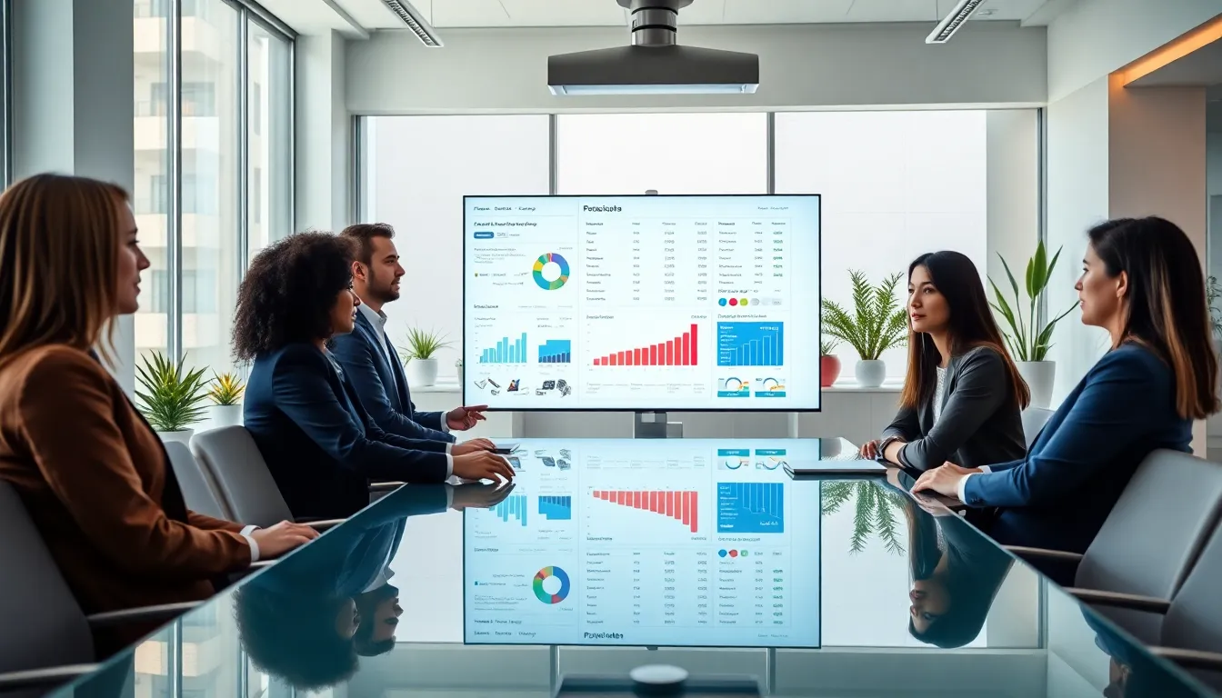 diverse team collaborating on product data enrichment in a modern office.