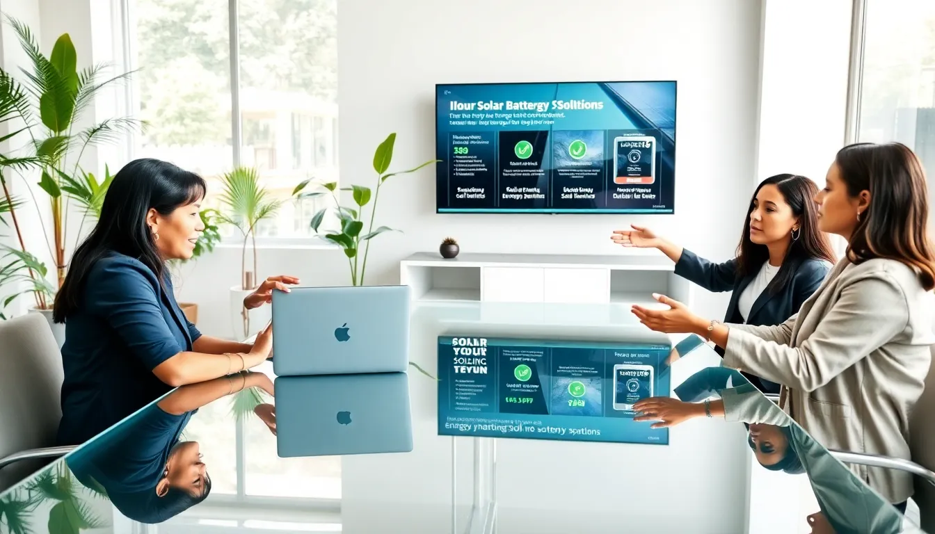 diverse team discussing energy solutions in a modern office.