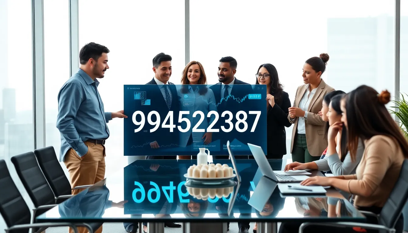 diverse team discussing digital identifiers in a modern office.