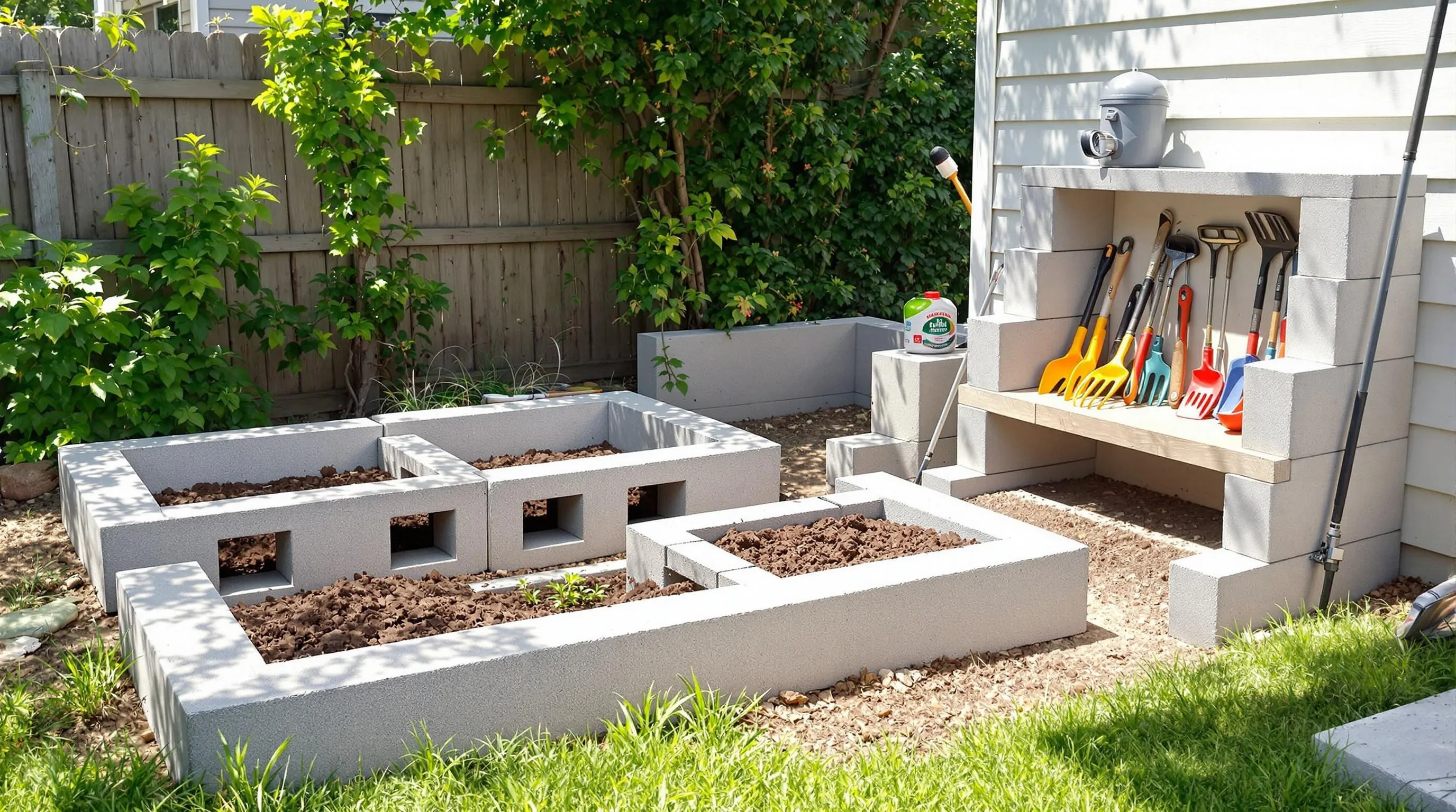 10 Creative Cinder Block Garden Ideas to Transform Your Outdoor Space 9 CYMtezrOqCN