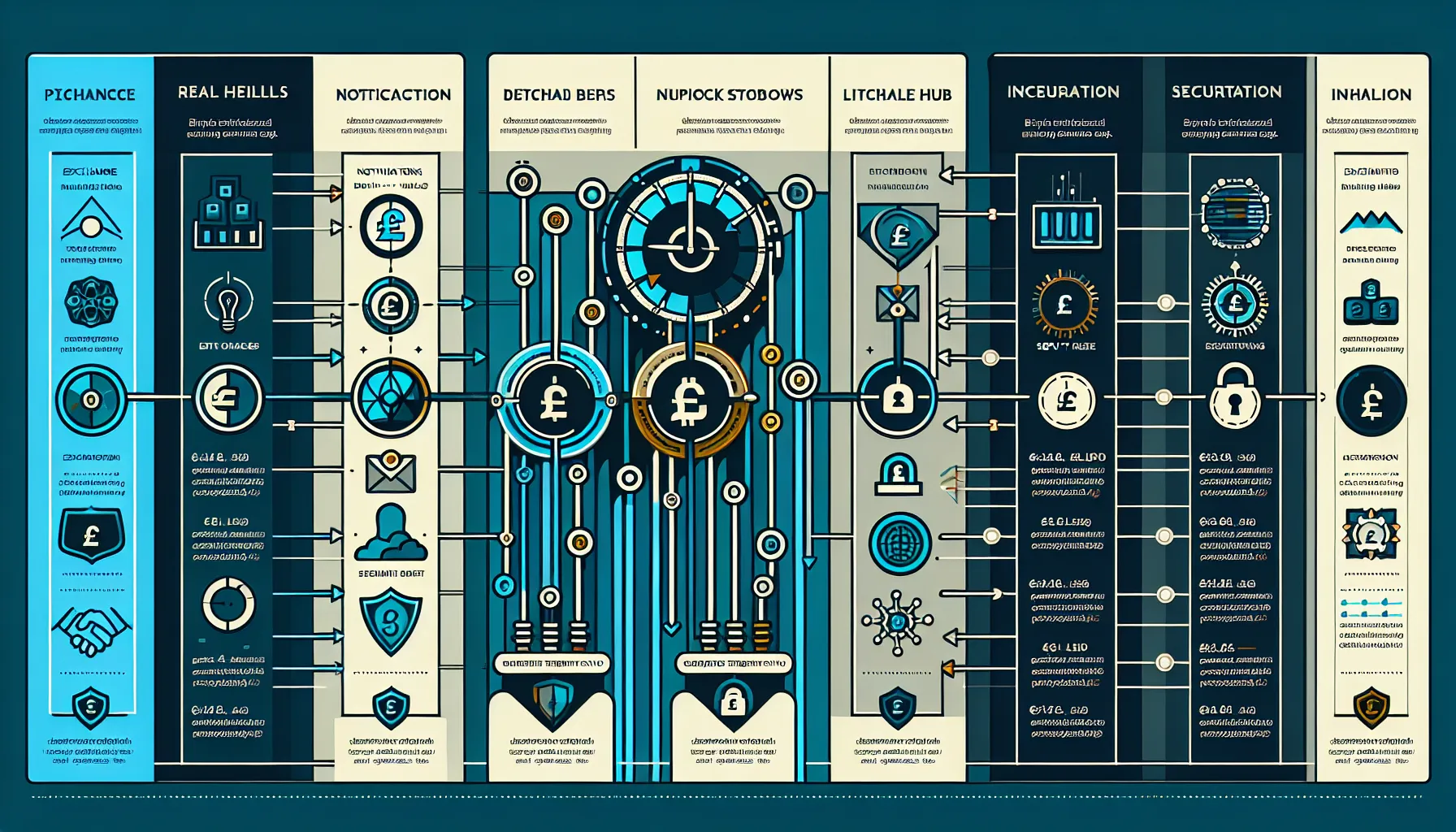 Three-section infographic showing key features of crypto portfolio tracking apps with icons.