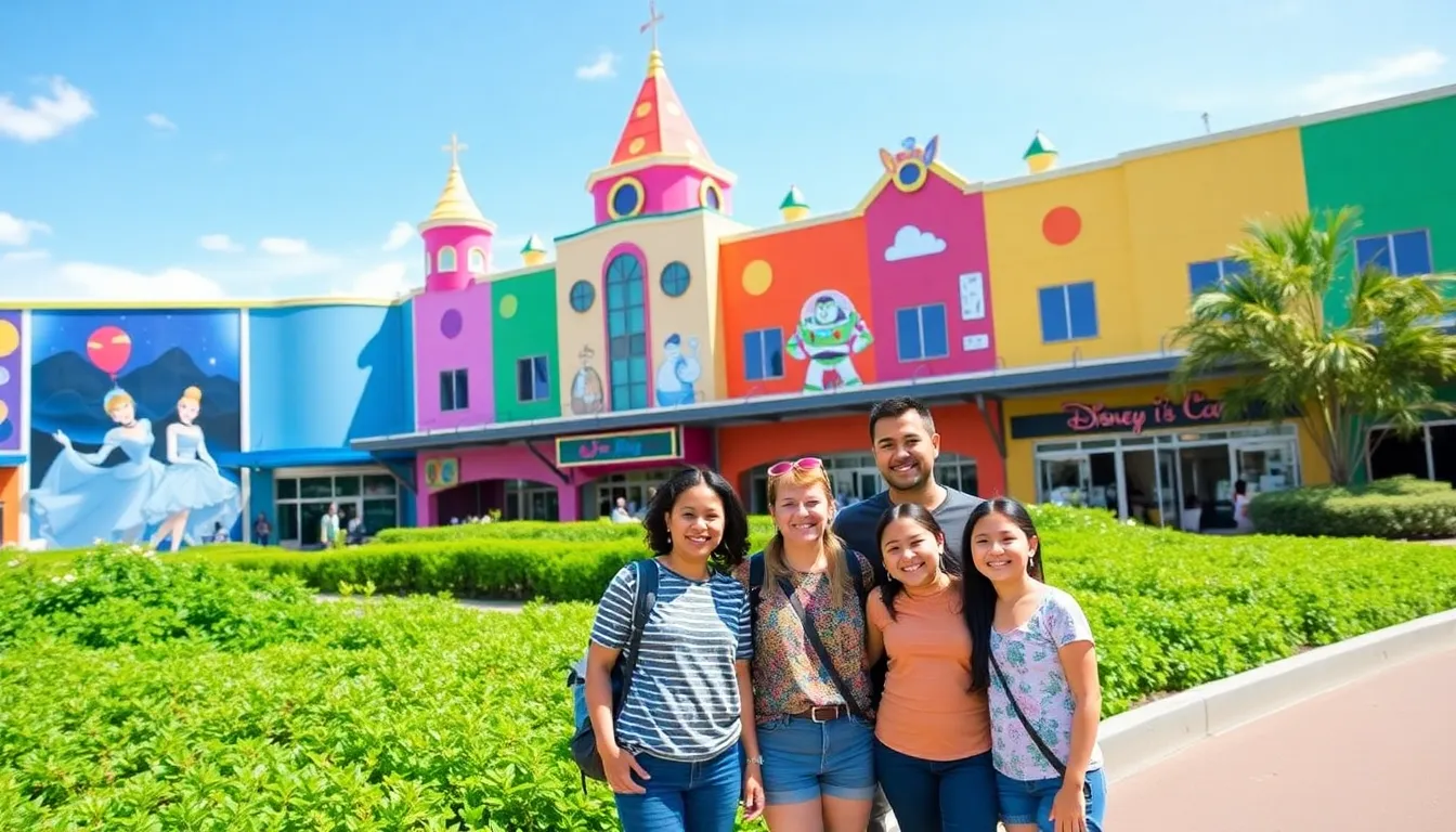 family enjoying their stay at Disney Pop Culture Resort.