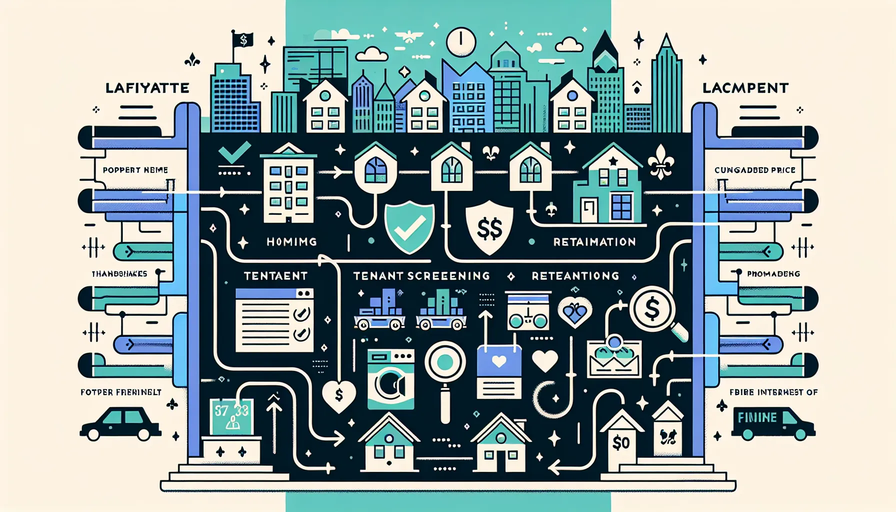 visual breakdown of rent optimization strategies for Lafayette rentals