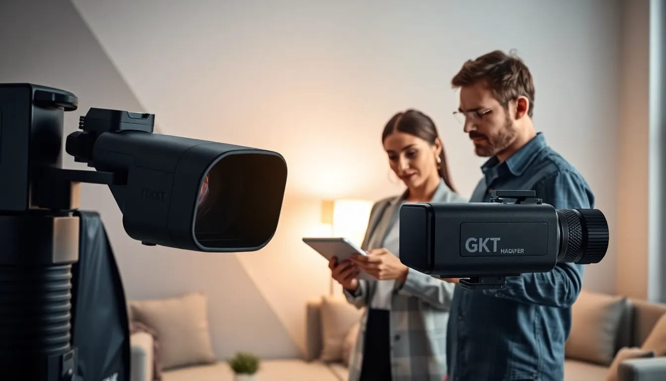 advanced night vision device in a modern professional setting.