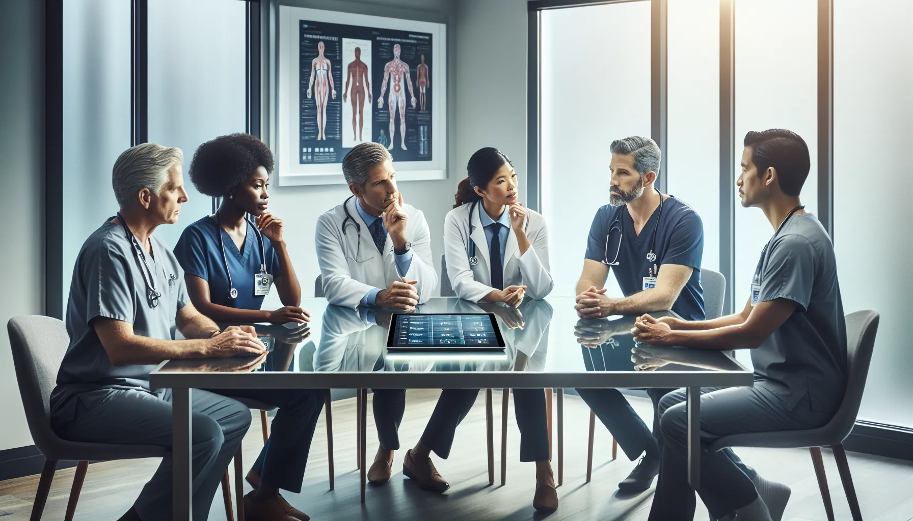 medical professionals discussing treatment for Gerenaldoposis disease.