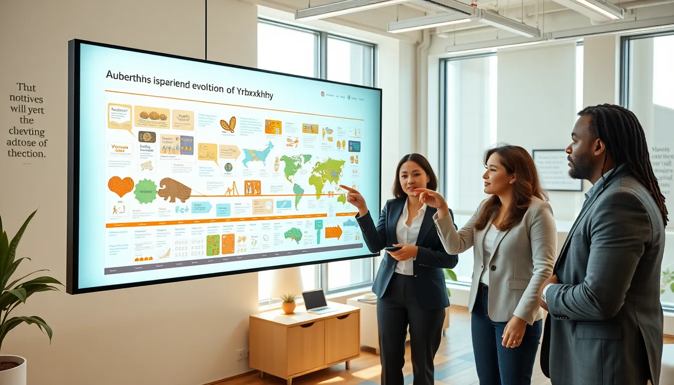 diverse team discussing Yrbxkhhy history in a modern office.