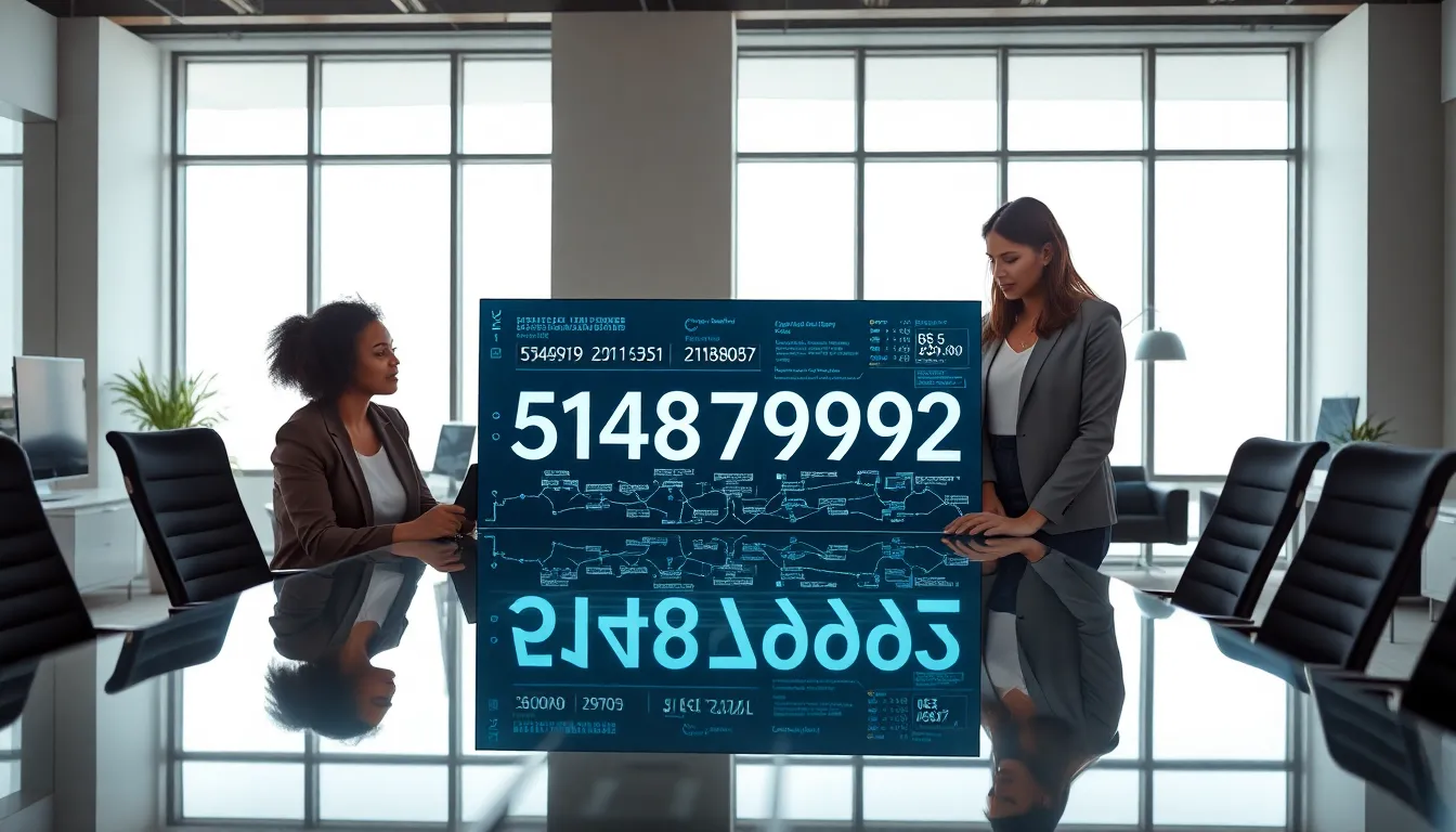 diverse team analyzing data in a modern office setting.