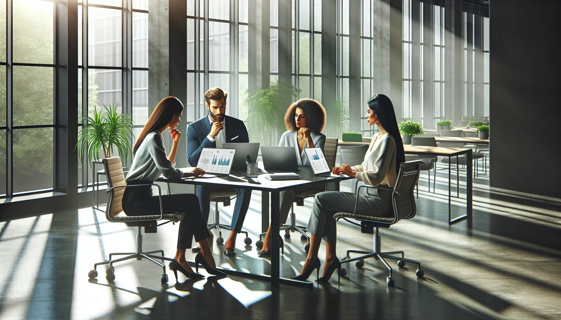 diverse team discussing the benefits of 8333110849 in a modern office.