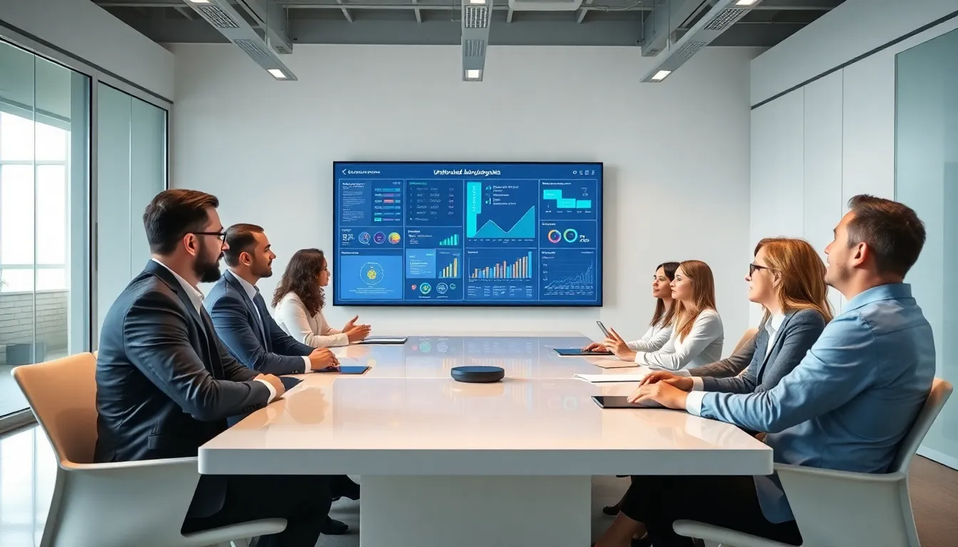 diverse team discussing unstructured data management in a modern office.