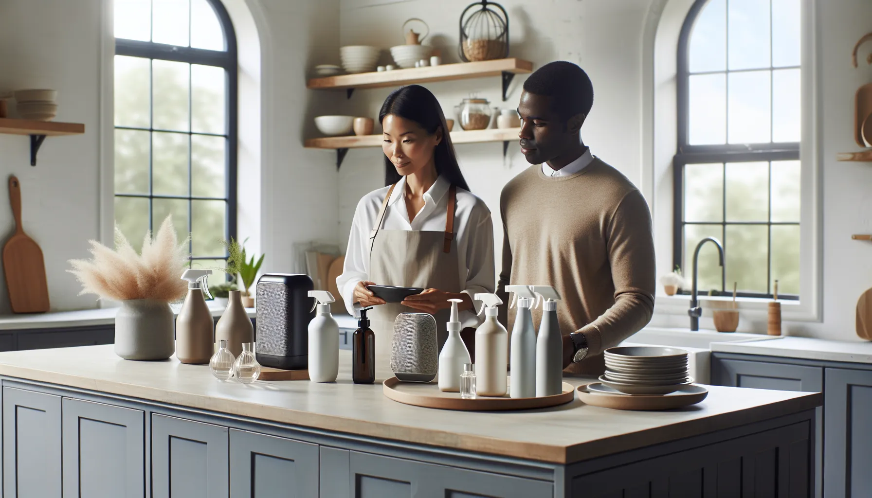 LivingPristine Buy Guides: Your Shortcut to Smarter Shopping 8 diverse team arranging LivingPristine products in a stylish kitchen.