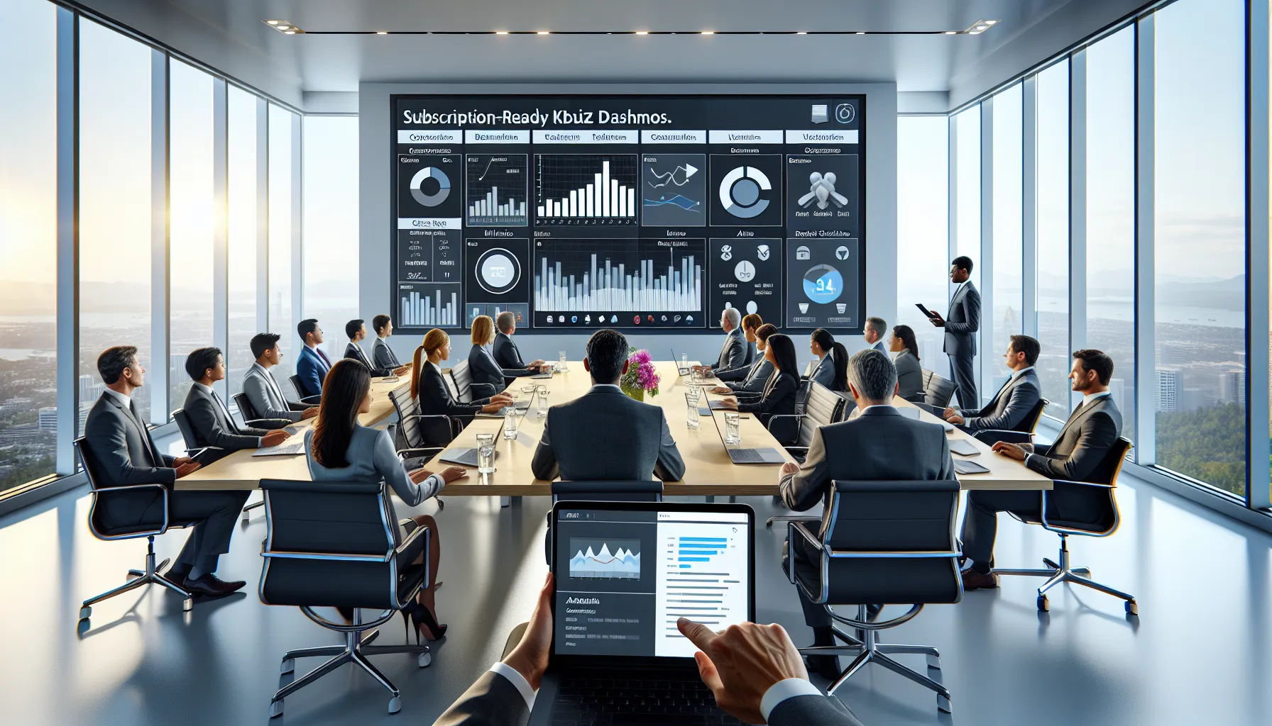 Analytics team reviewing email‑optimized Tableau subscription dashboards on laptop and mobile.