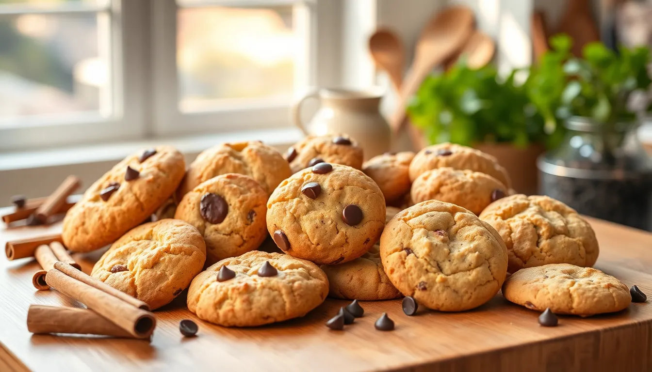 assorted bread cookies in a cozy kitchen setting.