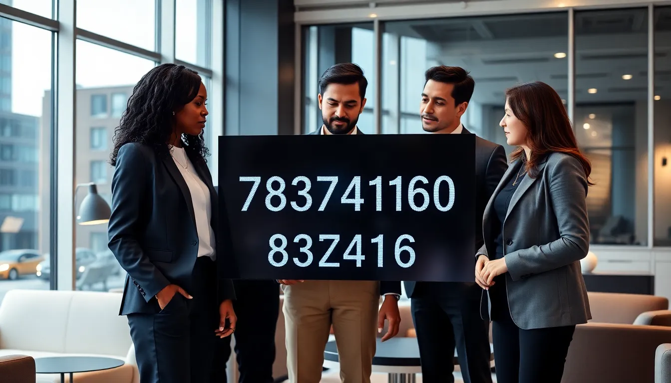 diverse professionals analyzing data in a modern office.