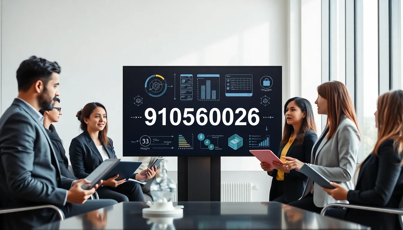 diverse team discussing data management in a modern office.