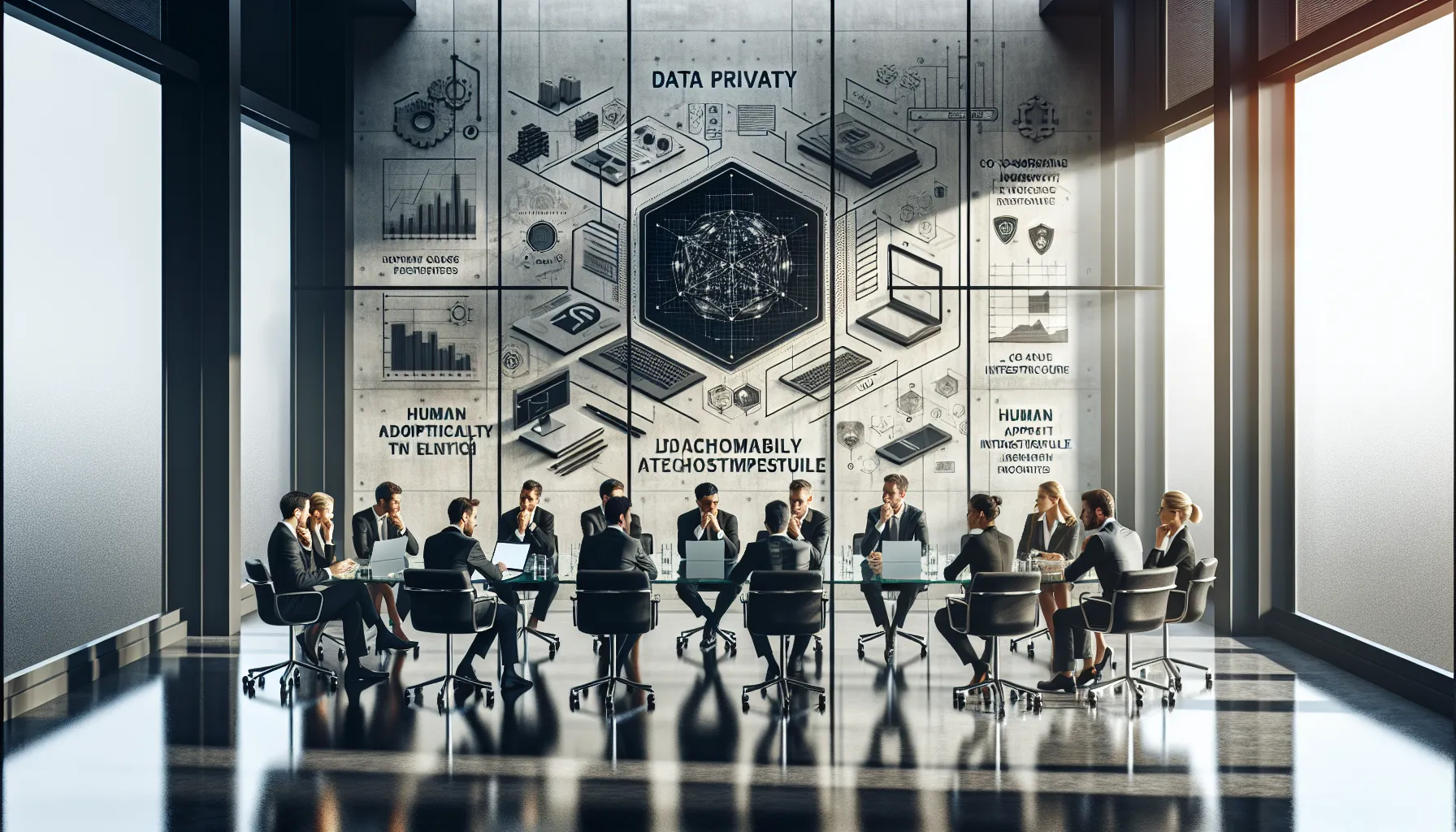 diverse team discussing technology adoption challenges in a modern office.