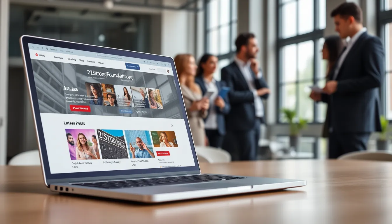 modern website interface with a focus on user engagement features.