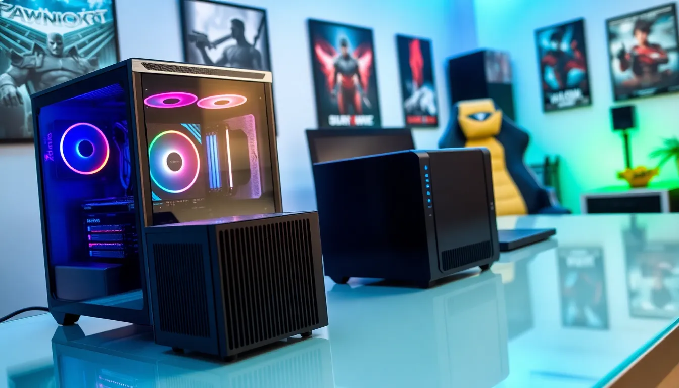 modern gaming setup with a UPS for power protection.