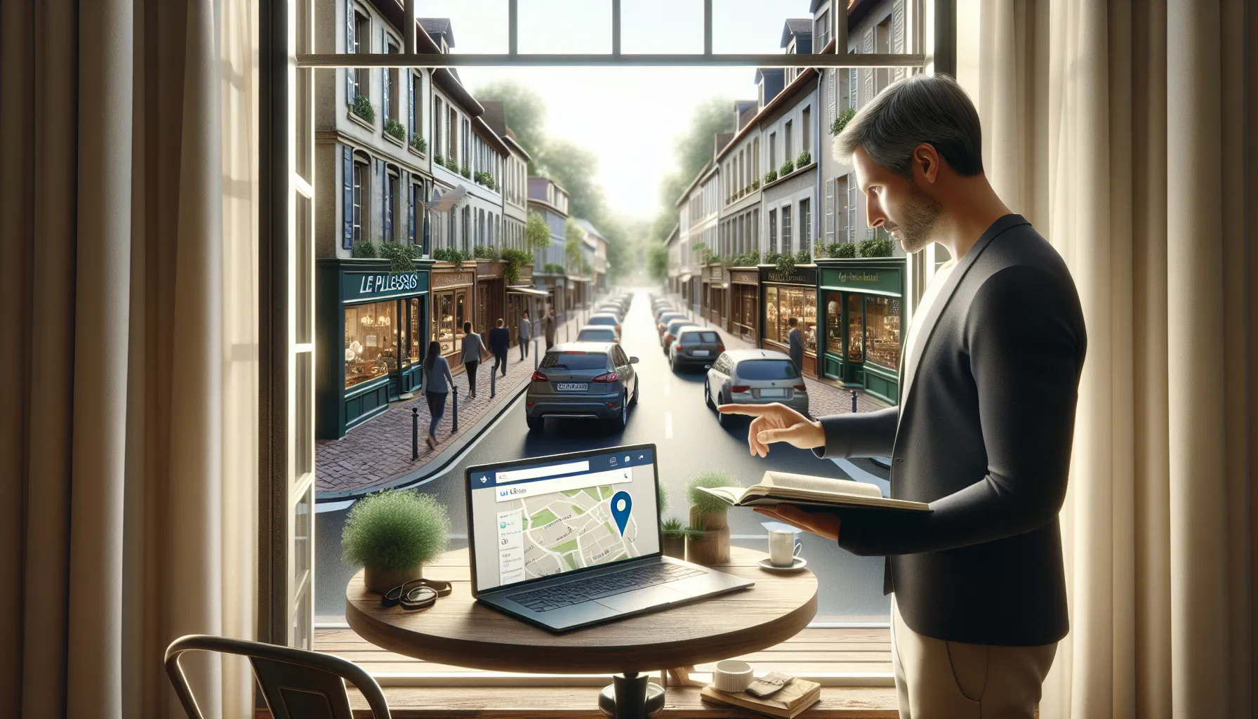 SEO consultant and local business owner viewing top Google results for Le Plessis-Trévise.