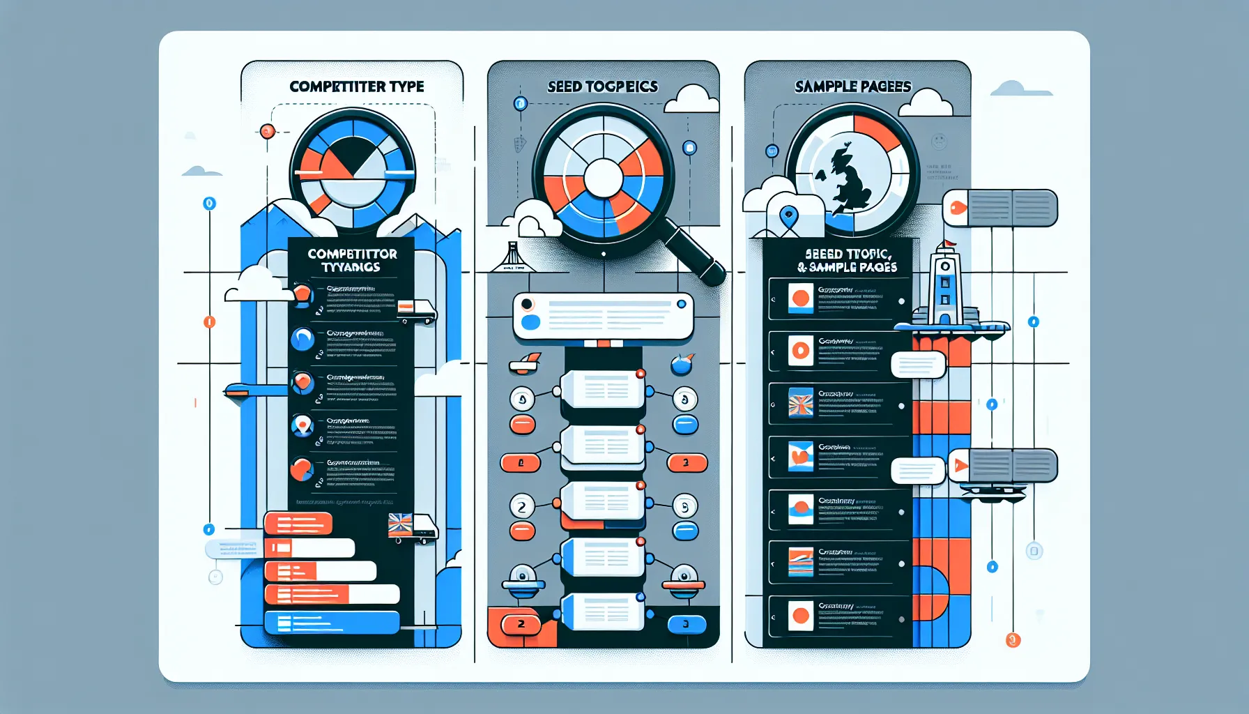 Three-step UK guide to check competitor keywords with SERP, pages, and regional intent.