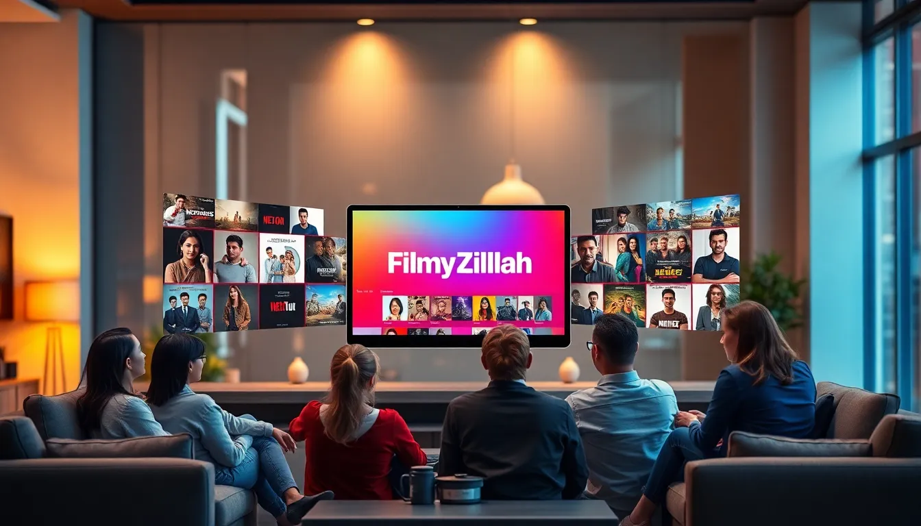 diverse users engaging with an online streaming platform.