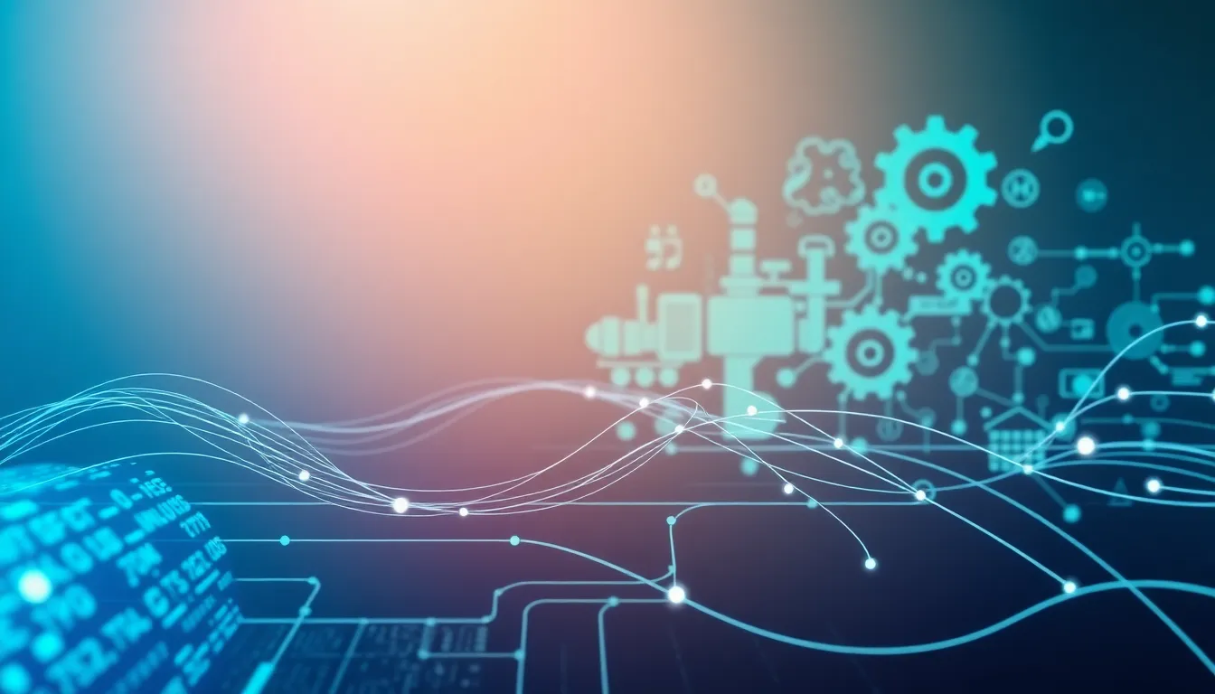 visual representation of advanced technology and connectivity.