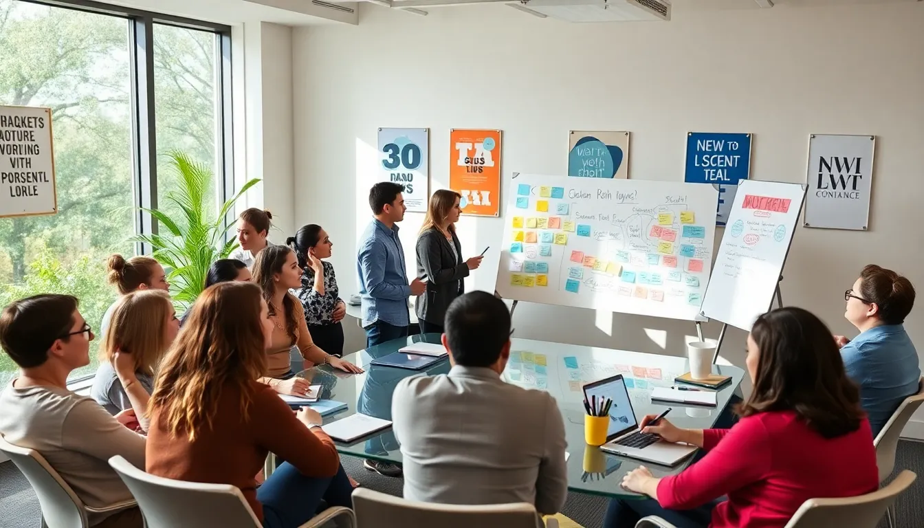 diverse group participating in a personal development workshop.