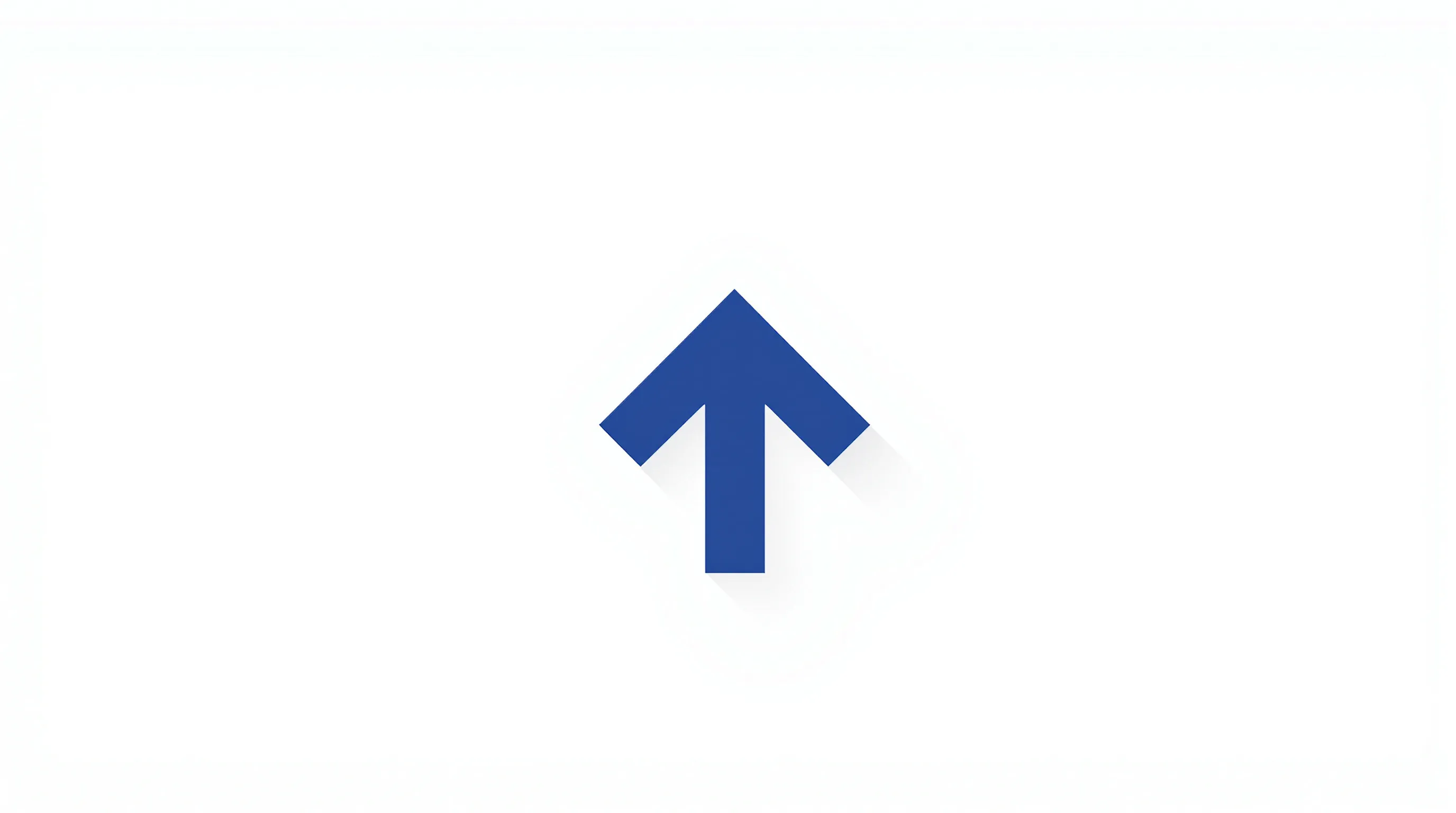 Minimalist icon of upward arrow merging with cursor, symbolizing user conversion.