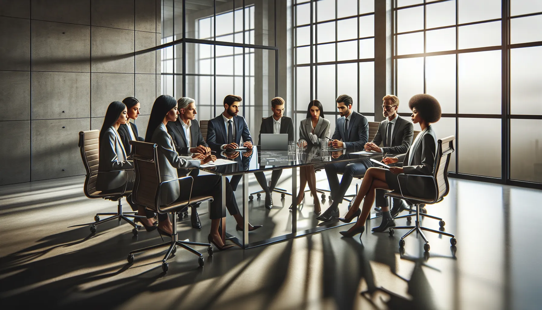 diverse team collaborating in a modern office on workflow optimization.