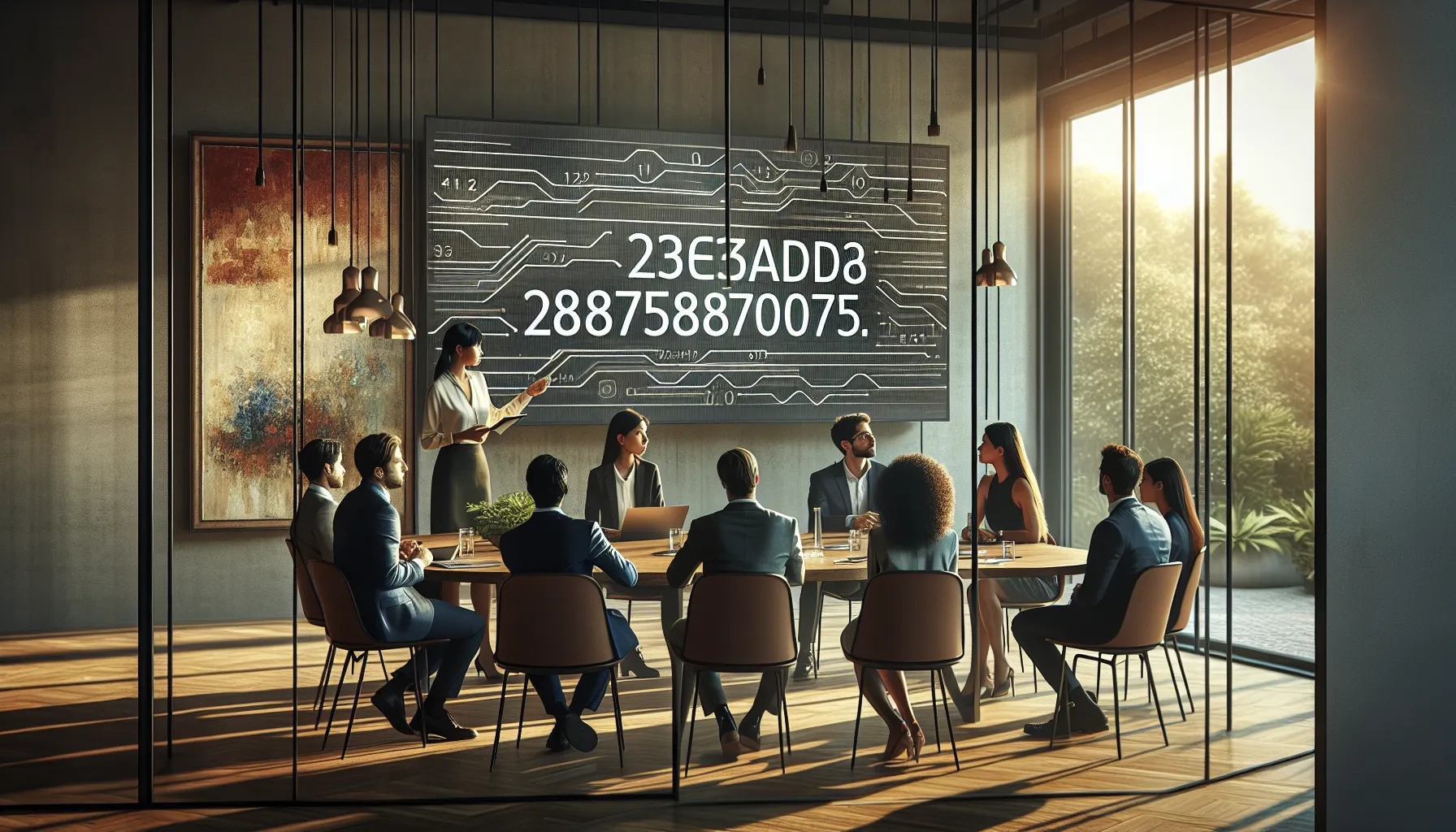 team collaborating on digital identification systems in a modern office.