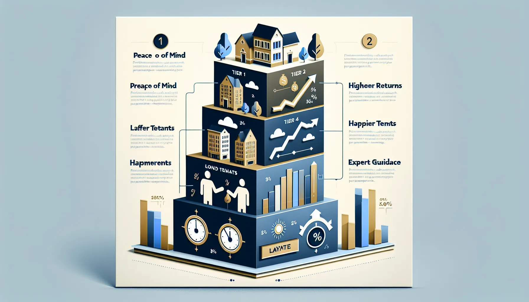 infographic showing key benefits of property management services in Lafayette