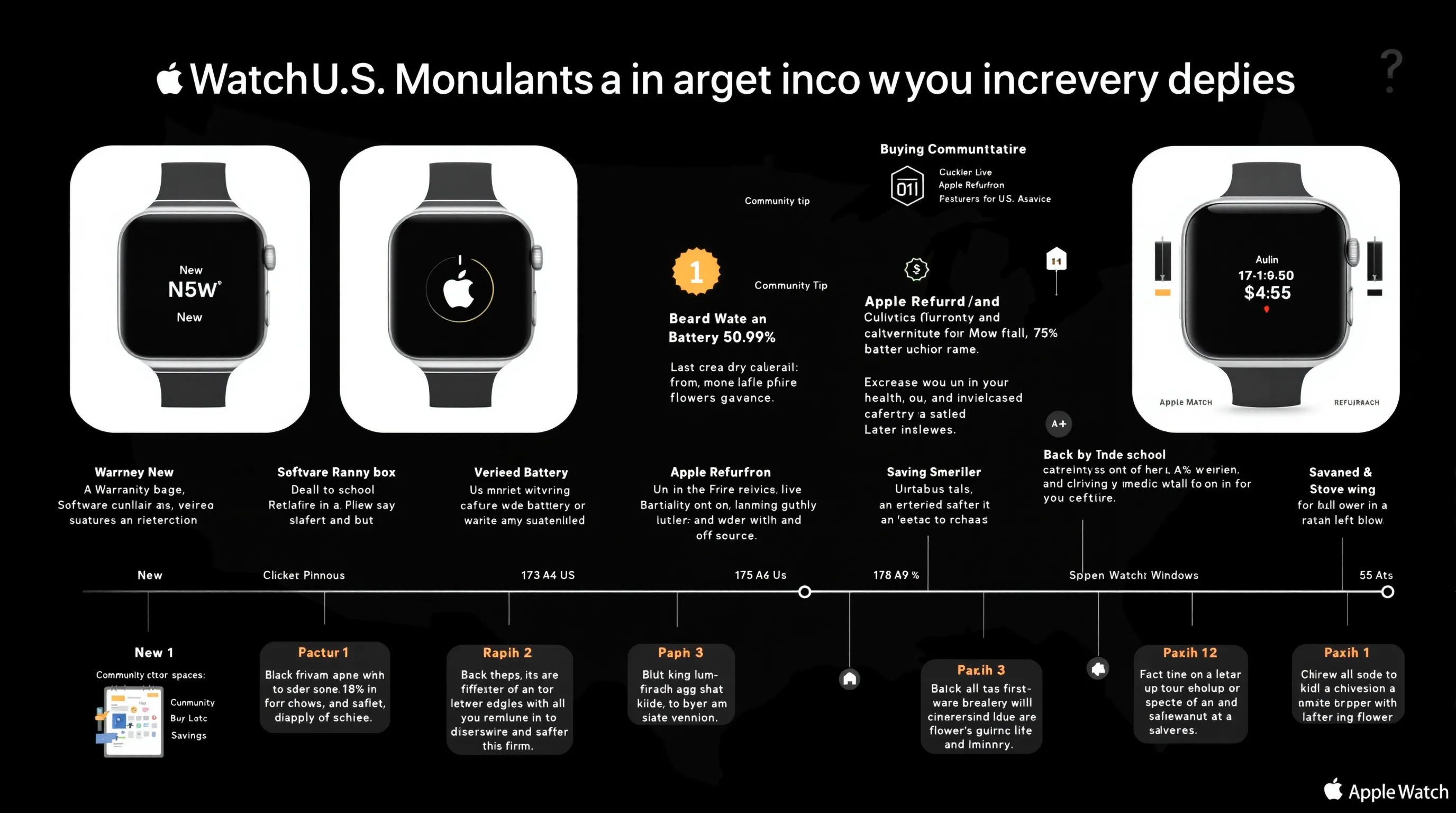 Infographic on when and how to buy an Apple Watch wisely.