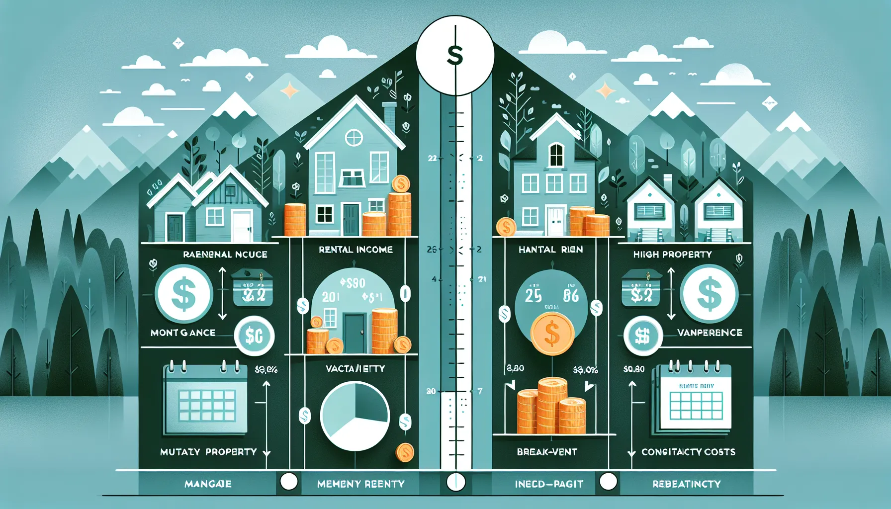 visual comparison of high rent with vacancies versus steady occupancy and income